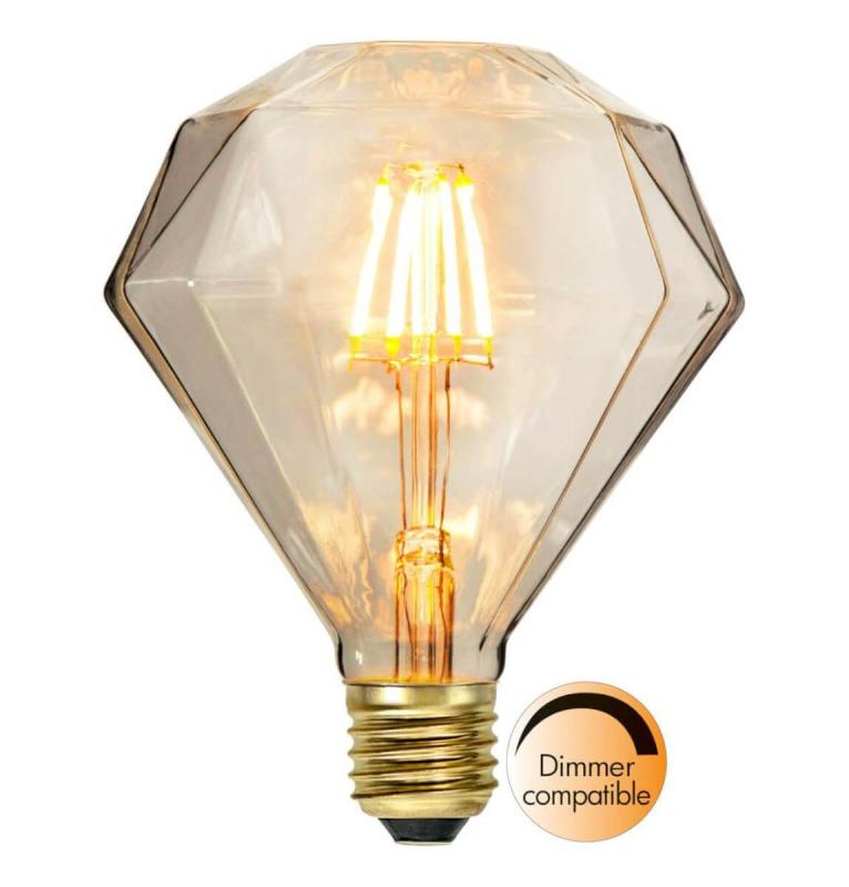 E27 Diamant SoftGlow Dimbar 135mm 1.65W 2200K 100lm LED-Lampa