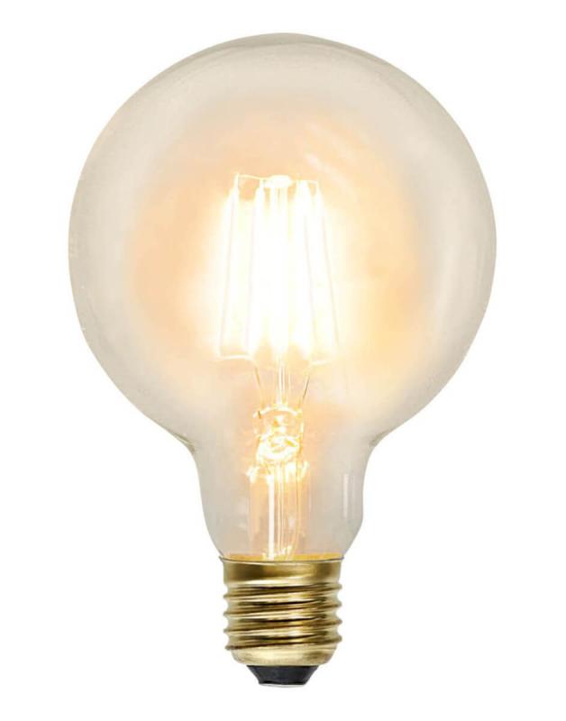 E27 SoftGlow Glob95 2.3W 2100K 230lm LED-Lampa