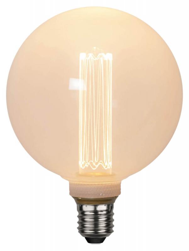 E27 Glob125 1W 2000K 50lm Opal/vit LED-Lampa