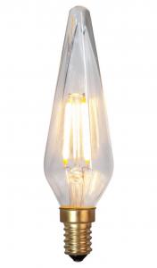 E14 Kronljus Dekoration 0.3W 2100K 30lm Klar LED-Lampa