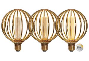 E27 DesignGlob12 Metall 4.3W 1800K 180lm LED-Lampa