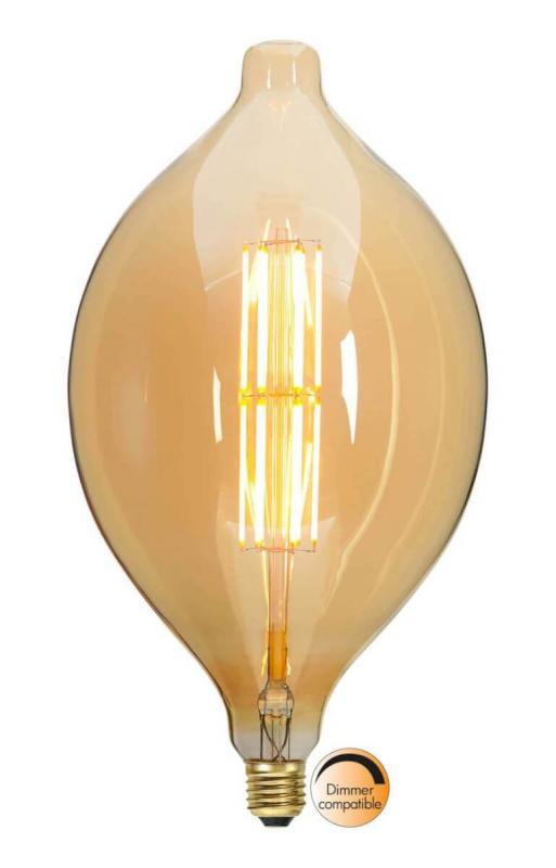 E27 Industrial Vintage 33cm 10W 2000K 650lm LED-Lampa
