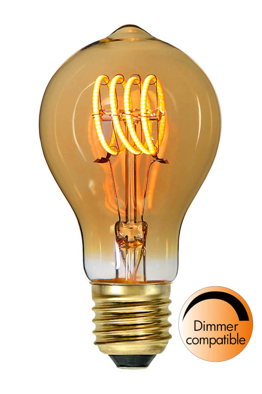 E27 Normal Dimbar 2 5W 2000K 110lm Amber LED Lampa e27-normal-dimbar-2-5w-2000k-110lm-amber-led-lampa