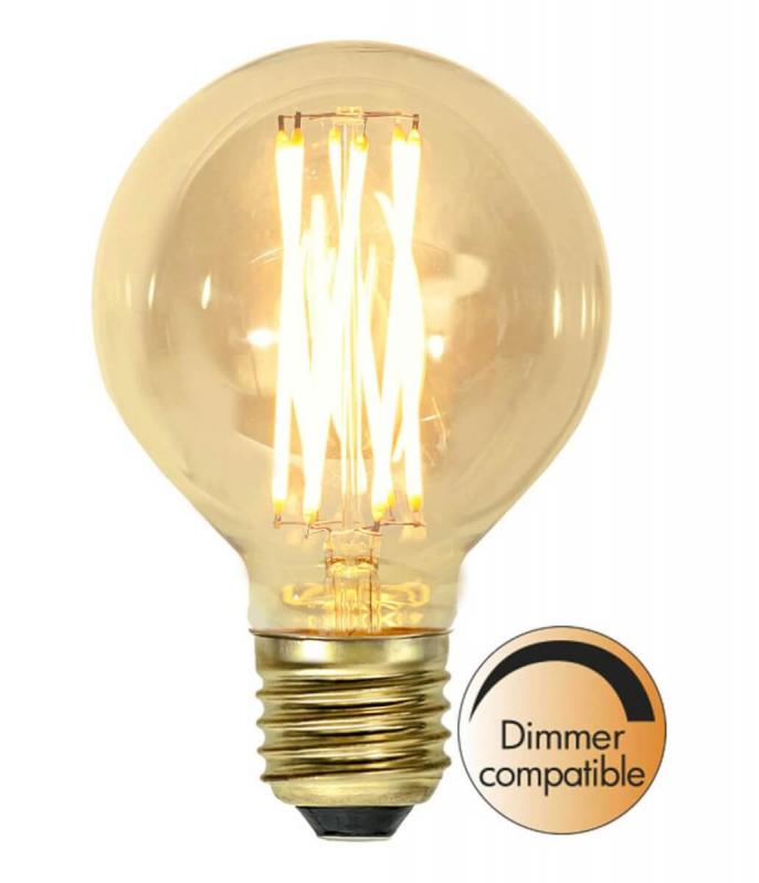 E27 Vintage Gold Glob80 3.7W 1800K 240lm LED-Lampa