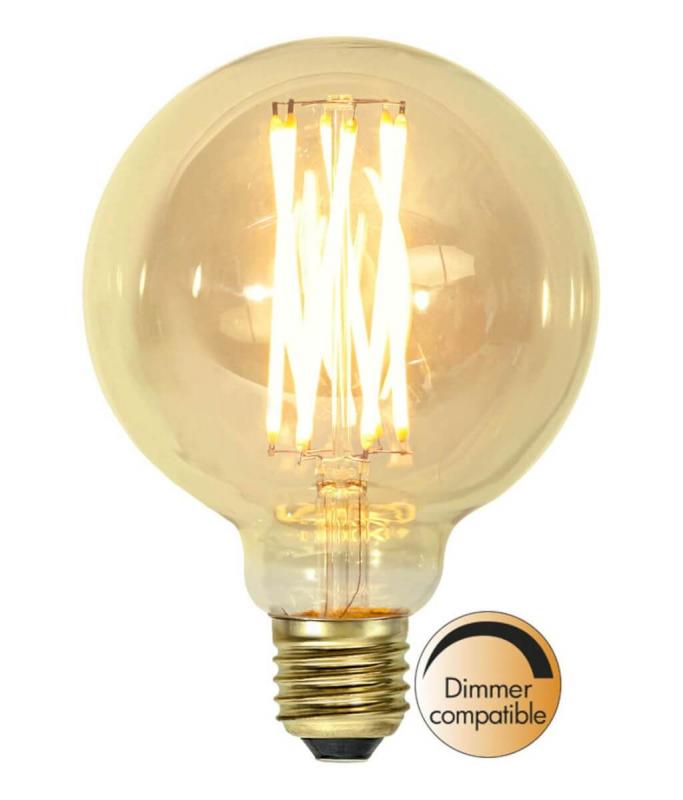 E27 Vintage Gold Glob95 3.7W 1800K 240lm LED-Lampa