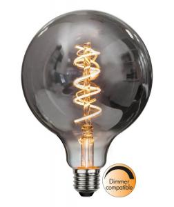 E27 Glob125 Dimbar Spiral Rökfärgad 2W 2100K 40lm LED-Lampa