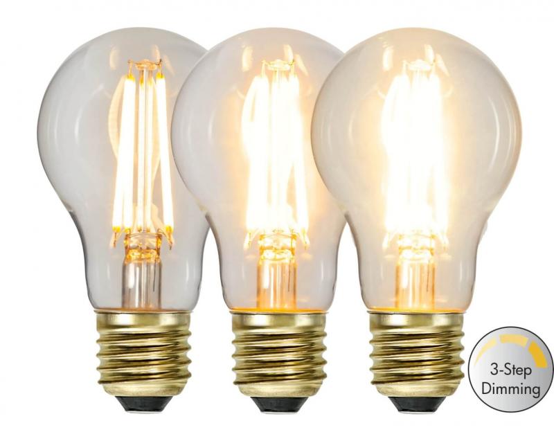 E27 Normal 3-stegs Dimmfunktion 6.5W 2100k 700lm LED-lampa