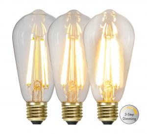 E27 Navigation 3-stegs Dimmfunktion 6.5W 2100k 700lm LED-lampa