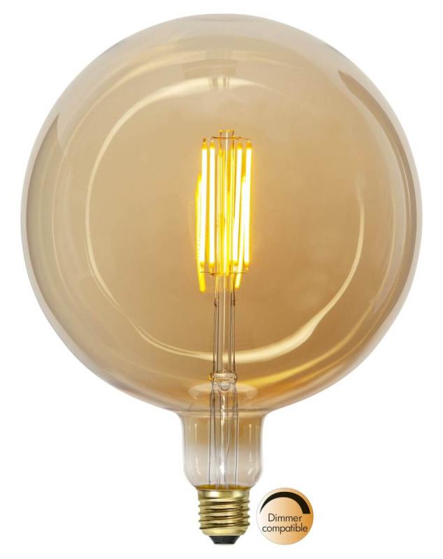 E27 Glob200 Industrial Vintage 4.5W 2000k 330lm Dimbar LED-lampa