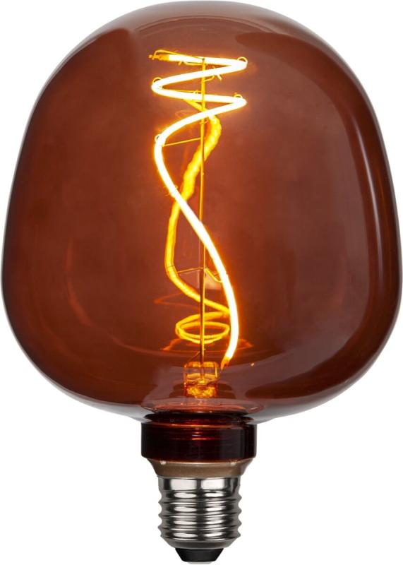 E27 Glob125 Decoled Brun 2W 1800K 45lm LED-Lampa