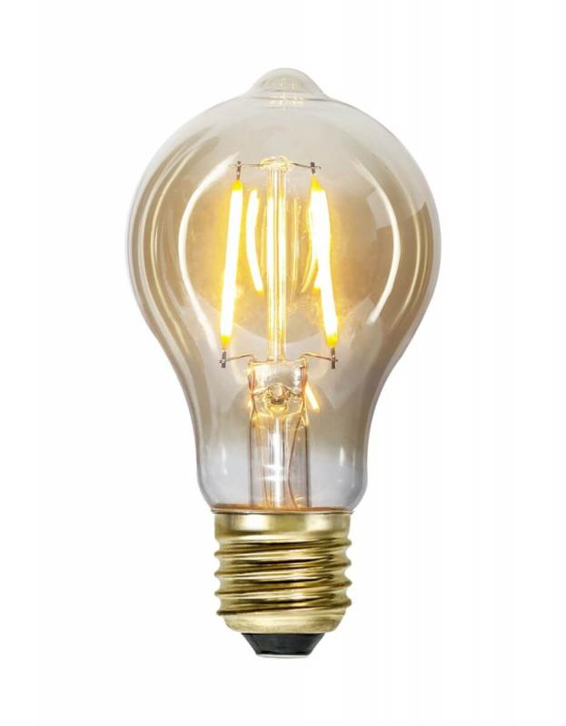 E27 Normal Plain Amber 0.75W 2000K 80lm LED-Lampa