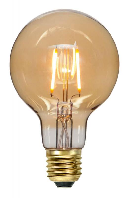E27 Glob80 0.75W 2000K 80lm Amber LED-Lampa