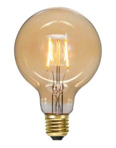 E27 Glob95 Amber 0.75W 2000K 80lm LED-Lampa