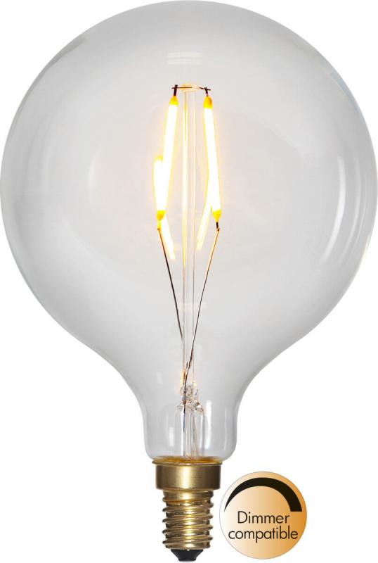 E14 SoftGlow Glob95 1.5W 2100k 100lm LED-Lampa