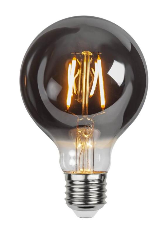 E27 Rökfärgad Glob80 1.8W 2100k 80lm LED-Lampa