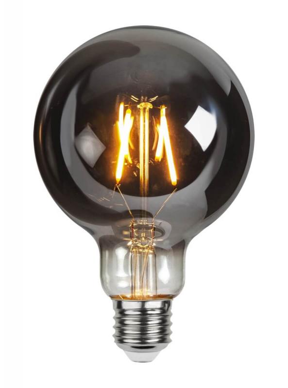 E27 Rökfärgad Glob95 1.8W 2100k 80lm LED-Lampa