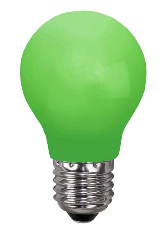 E27 Klot 0.9W Grön LED-Lampa