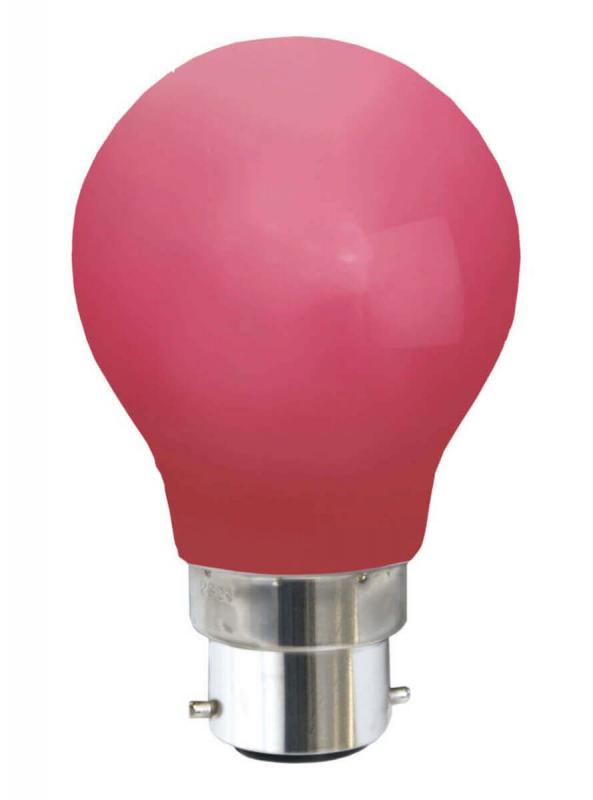 B22 Klot 0.9W Röd LED-Lampa