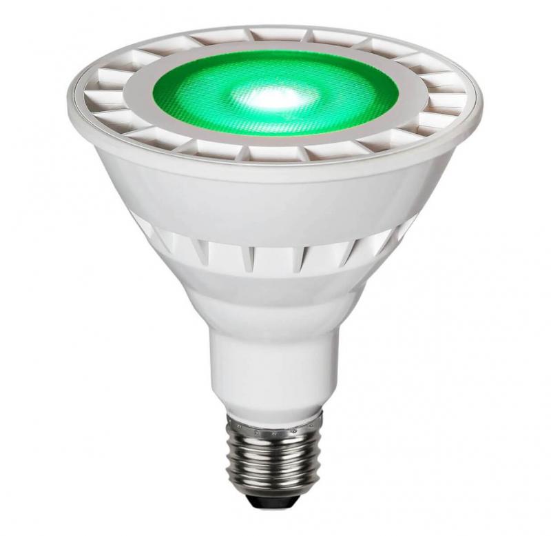 E27 Spotlight PAR38 13W Grön LED-Lampa