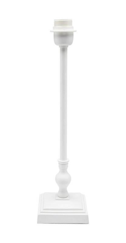 LISA Lampfot 45cm Mattvit/Matt krom