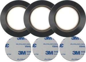 FUNCTIONAL LED-Puck 3-Pack Batteri 6,9cm Svart