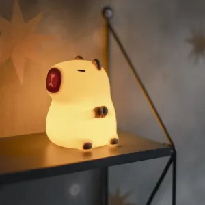 CAPYBARA Nattlampa  USB 11cm Flerfärgad