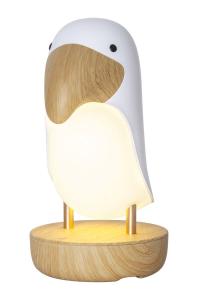 TOUCAN BIRD Nattlampa LED Batteri 20cm Vit
