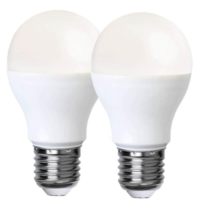E27 2-pack Promo Normal 5W 3000K 470lm LED-Lampa