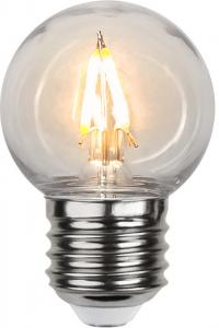 E27 Klot 0.6W 2200K 70lm Klar LED-Lampa