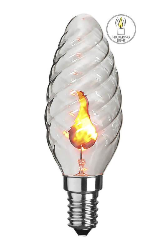 FLICKERING FLAME Vriden Kronljus 10cm