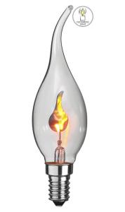 FLICKERING FLAME Klar Kronljus 11,5cm