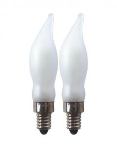 E10 Reservlampa 2-Pack 230V LED Frostad