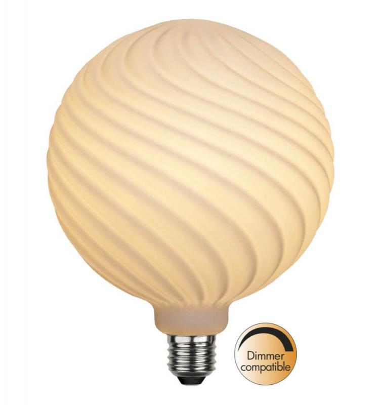 E27 Opal Mönster Glob150 6W 2600K 550lm LED-Lampa