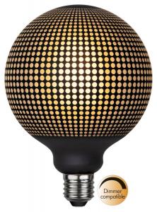 E27 Glob125 Mönster Dimbar 4W 2700K 100lm LED-Lampa