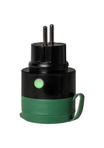SMART PLUG Outdoor 9,69cm Svart