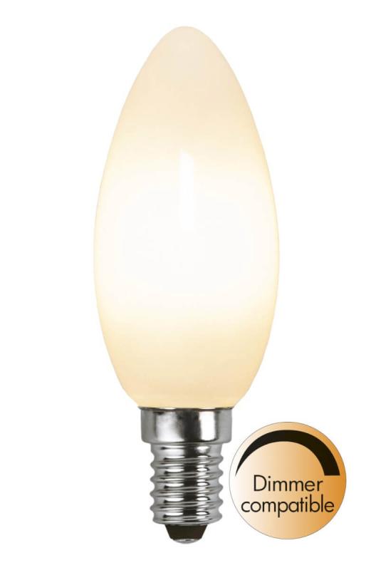 E14 Kronljus RA90 Opal 5W 3000K 470lm LED-Lampa