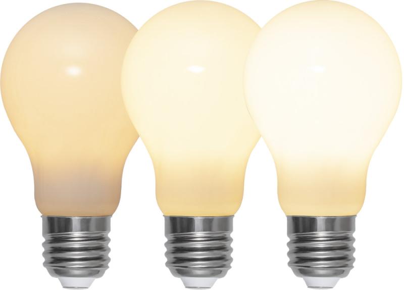 E27 Normal 3-Stegs Dimbar Minne Opal 6,5W 2700K 600lm LED-Lampa