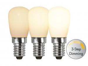 E14 Päron RA90 3-Stegs Dimbar 2W 2700K 150lm Opal LED-Lampa