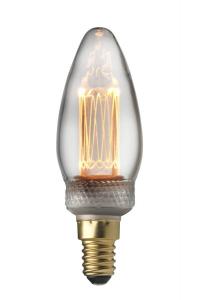 E14 UNI-K Kron Klar Dimbar 2,3W 1800K 70lm