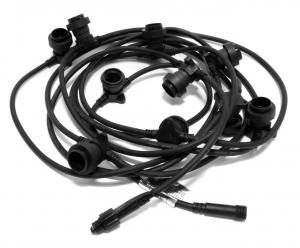 CONNECTA E27 Ljusslinga Extra 7,35m IP44 Svart