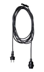 E27 SLADDSTÄLL Utomhusbruk 2,5m IP44 Svart