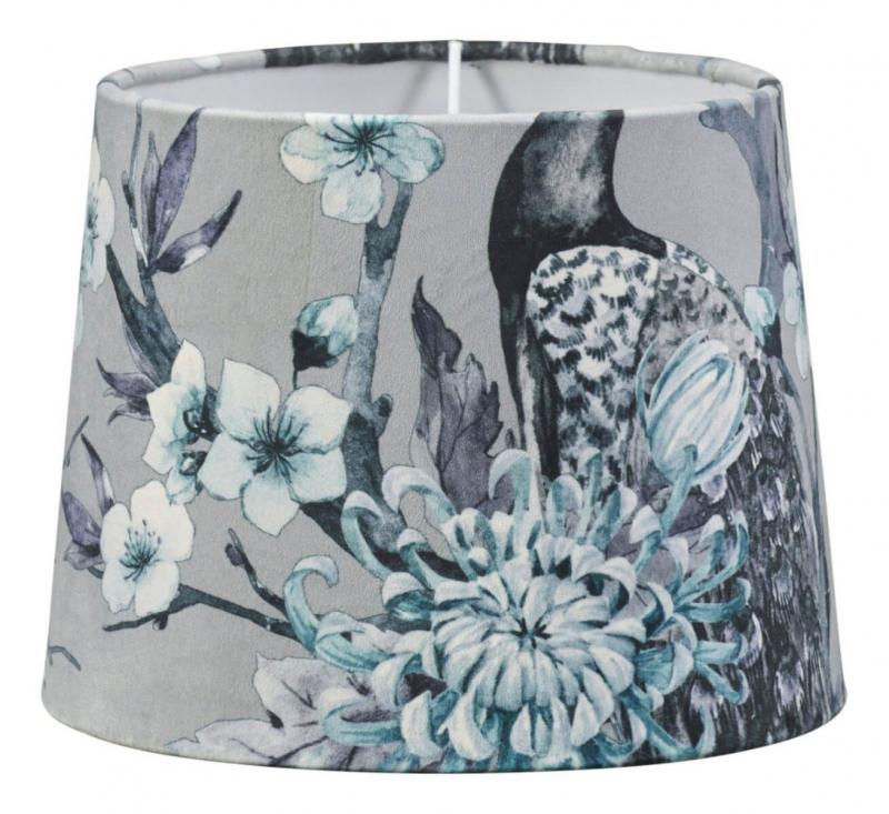 SOFIA Lampskärm 20/17cm Peacock Grå/Rosa