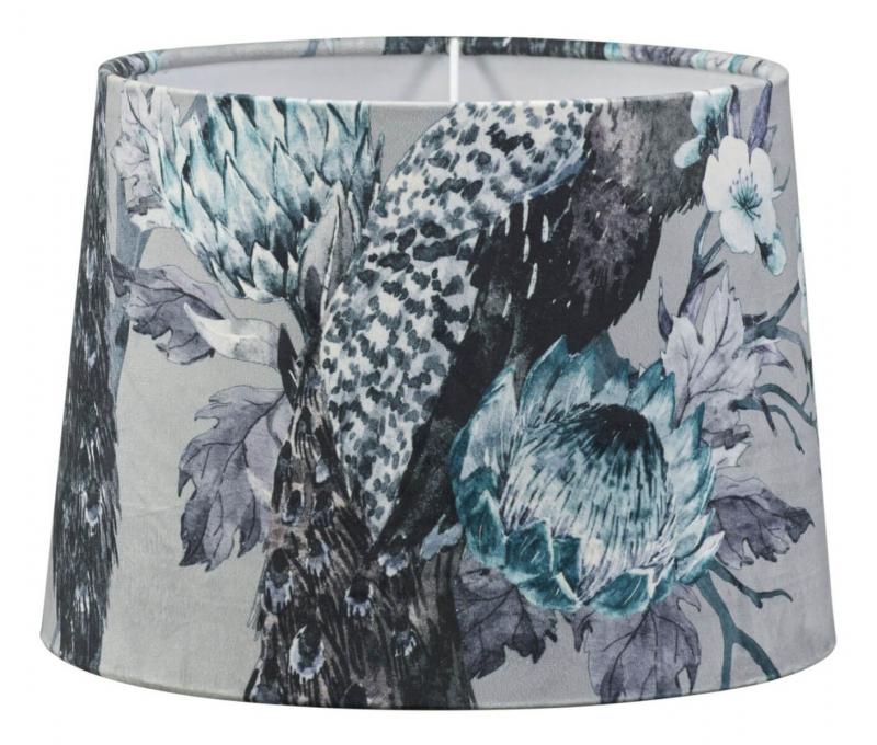 SOFIA Lampskärm 25/22cm Peacock Grå/Blå
