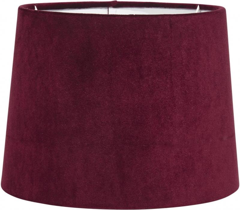 SOFIA SAMMET Lampskärm 25/22cm Vinröd