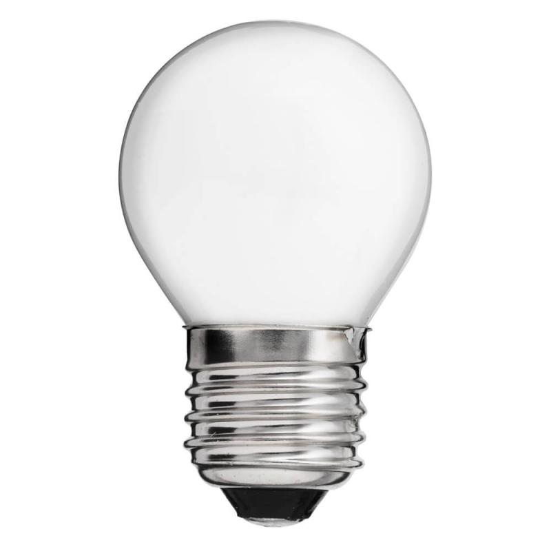 E27 UNI-LED Opal 12-24V Klot 3W