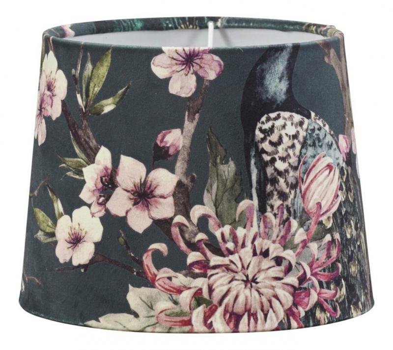 SOFIA Lampskärm 35/30cm Peacock Grå/Rosa