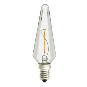 E14 UNI-LEDISON Kron Prisma Klar 1W 2700K 100lm LED-Lampa