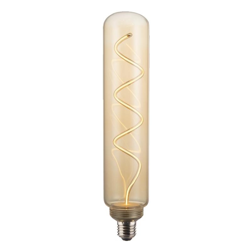 E27 TUBE NERO Gold Dimbar 4,9W 1800K 55lm LED-Lampa