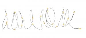 DEW DROP Ljusslinga 10m 100LED RGB/Silver