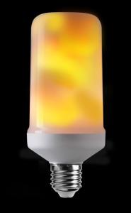 E27 FLAME LIGHT Tubural 1,8W 1500K 60lm LED-Lampa